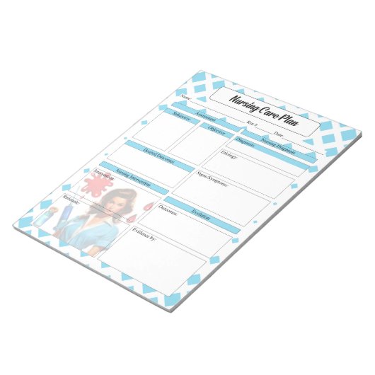 Bloc-note Pour Un Régime De Soins _ Infirmiers Vivants (Incliné)