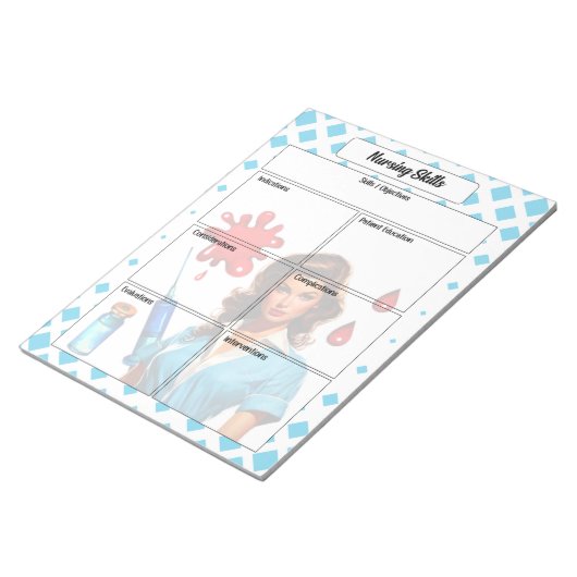 Bloc-note Pour Une Compétence En Soins Infirmiers (Incliné)