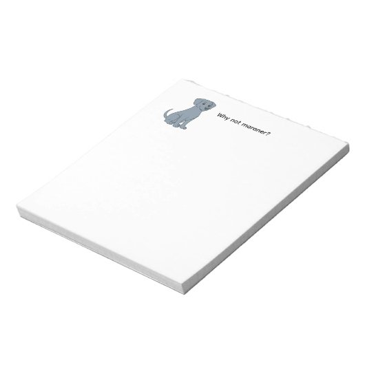 Bloc-note Pourquoi pas Weimaraner (Tourné)
