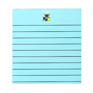 Bloc-note Poussin de Derby de rouleau (jaune)