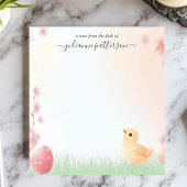 Bloc-note Poussin de Pâques Mignon Fleur de Printemps Nom Pe