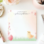 Bloc-note Poussin de Pâques Mignon Fleur de Printemps Nom Pe