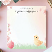 Bloc-note Poussin de Pâques Mignon Fleur de Printemps Nom Pe