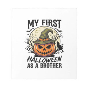 Bloc-note Premier frère d'Halloween Vintage Pumpkin Moon Shi