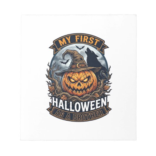 Bloc-note Premier Halloween en tant que frère Pumpkin Wolf M (Devant)