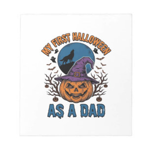 Bloc-note Premier T-shirt de papa Halloween Vintage Pumpkin 