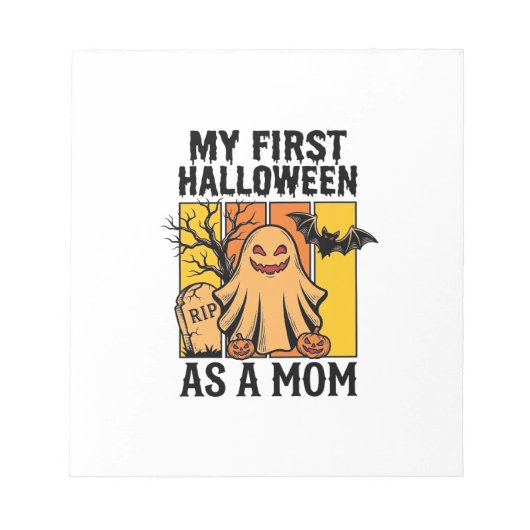 Bloc-note Première chemise de maman Halloween Design de fant (Devant)