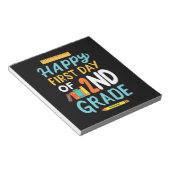 Bloc-note Première journée de l'école de 2e année (Incliné)