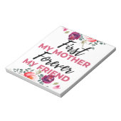 Bloc-note Première Ma mère pour toujours Mon ami noir (Tourné)