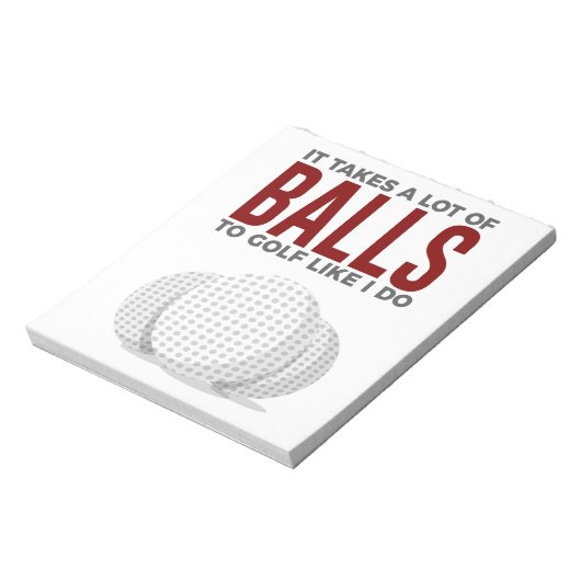 Bloc-note Prend Des Couilles De Golf Comme Moi (Tourné)