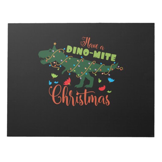 Bloc-note Prenez un Noël de dinomite (Devant)