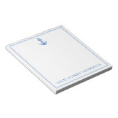 Bloc-note Préparation Côtière Bleu et Blanc Ancre Personnali (Incliné)