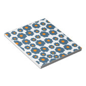 Bloc-note Preppy Blue Orange Hippie Motif (Incliné)