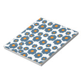 Bloc-note Preppy Blue Orange Hippie Motif (Tourné)