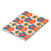 Bloc-note Preppy Blue Orange Hippie Motif (Tourné)