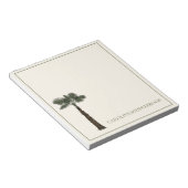 Bloc-note Preppy Coastal Palm Tree Personalized (Incliné)