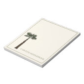 Bloc-note Preppy Coastal Palm Tree Personalized (Tourné)