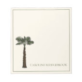 Bloc-note Preppy Coastal Palm Tree Personalized (Devant)
