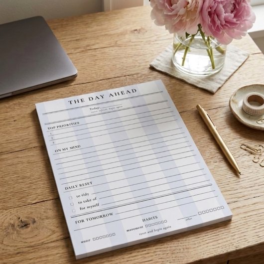Bloc-note Preppy Daily Planner | Calm Date Ahead 