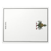Bloc-note Préppy Heraldic Crest couleur ananas RWT (Devant)