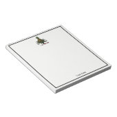 Bloc-note Préppy Heraldic Crest couleur ananas RWT (Incliné)