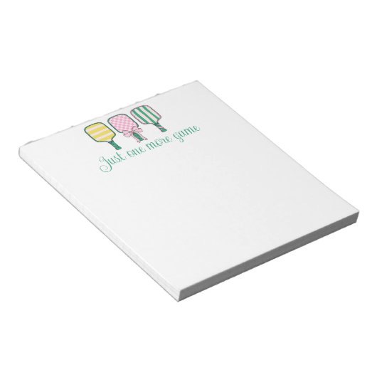 Bloc-note Preppy Pickleball Notepad cadeau (Incliné)