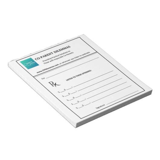 Bloc-note Prescription du podcast (Incliné)