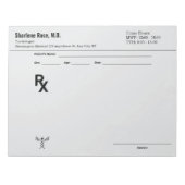 Bloc-note Prescription Notepad for Doctors and Medical Offic (Devant)