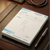 Bloc-note Prescription Pad Notepad – Editable Rx for Doctors