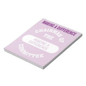 Bloc-note Président de la Commission Faire la différence (Tourné)