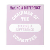 Bloc-note Président de la Commission Faire la différence (Devant)