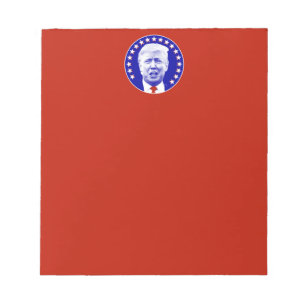 Bloc-note Président Donald Trump en bleu