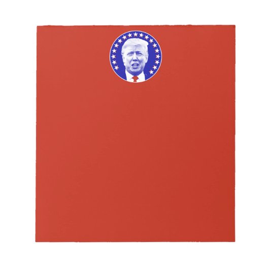 Bloc-note Président Donald Trump en bleu (Devant)