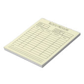 Bloc-note Pression sanguine (Tourné)