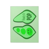 Bloc-note Prêt à cueillir des pois verts (Tourné)