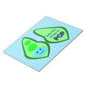 Bloc-note Prêt pour la pop Baby Boy Pea Blue (Incliné)