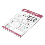 Bloc-note Prétendre jouer Vétérinaire Feuilles d'examen (Incliné)