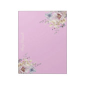 Bloc-note Prettty Pink Spring Floral Bouquet  (Tourné)