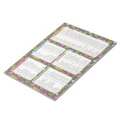 Bloc-note Pretty Grocery List Notepads, Grocery Notepads (Incliné)