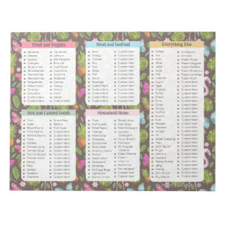 Bloc-note Pretty Grocery List Notepads, Grocery Notepads