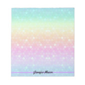 Bloc-note Pretty Pastel Mermaid Notes personnelles Pad Ajout (Devant)