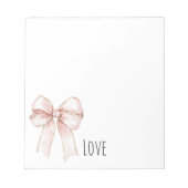 Bloc-note Pretty Pink Bow (Devant)