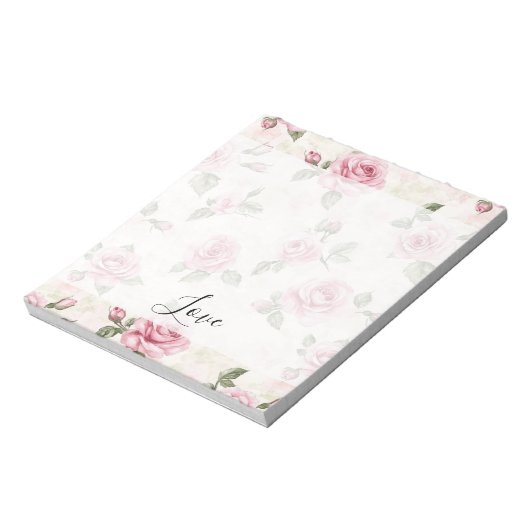 Bloc-note Pretty Pink Roses Romantic Love (Tourné)