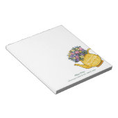 Bloc-note Pretty Teapot and Flowers Teacher Cadeau Notepad (Incliné)