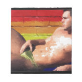 Bloc-note PRIDE Rooftop Hunk - peinture originale (Devant)
