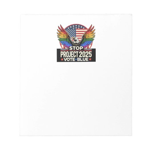 Bloc-note Pride - Stop Project 2025 - Vote Blue (Devant)