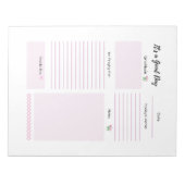 Bloc-note Prière de Gratitude du planificateur quotidien ros (Devant)