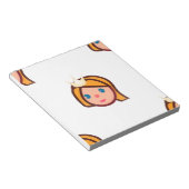 Bloc-note princesse emoji (Incliné)