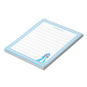 Bloc-note Princesse Fée Céleste & Fleurs Blanches sur Ligné (Tourné)