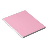Bloc-note Princesse Rose Girl Pastel rose uniquement couleur (Incliné)